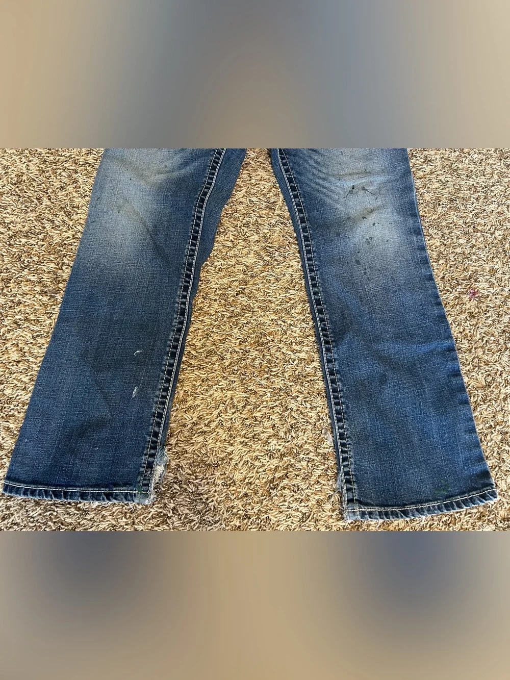 ARIAT M4 Relaxed Boot Cut Jeans Mens 32x32 Distressed Blue